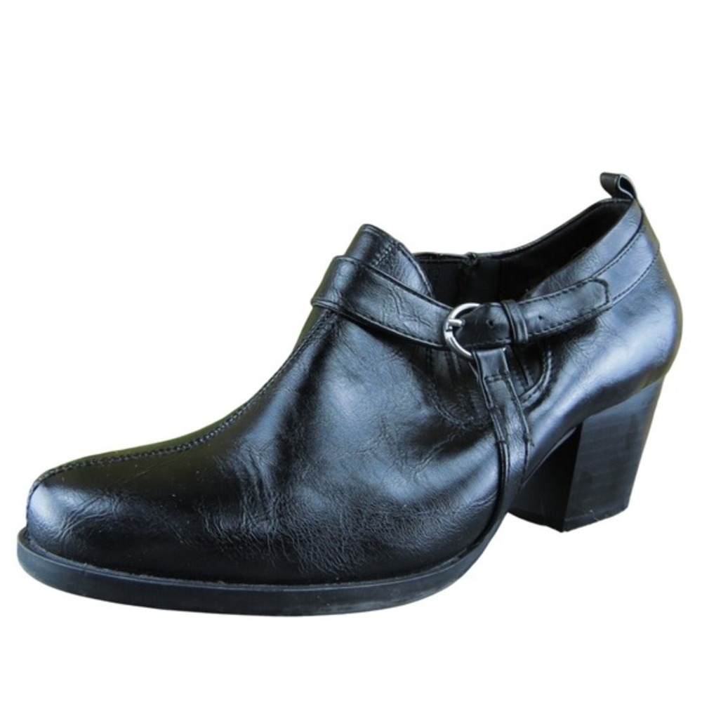 Baretraps Rise‎ Women Ankle Boots Black Synthetic Zip Size 8.5 Medium